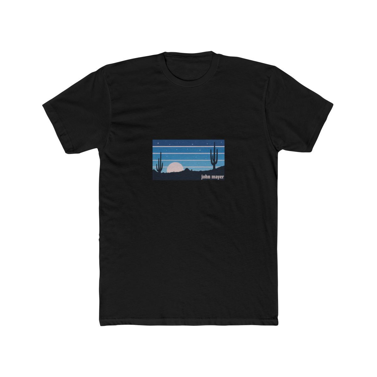 John Mayer Desert Cacti Sun Landscape T Shirt - alternate angle 3, merchandise