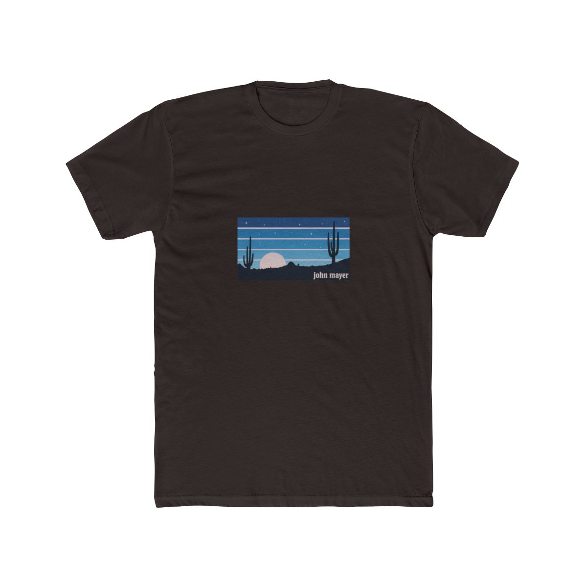John Mayer Desert Cacti Sun Landscape T Shirt - alternate angle 2, merchandise