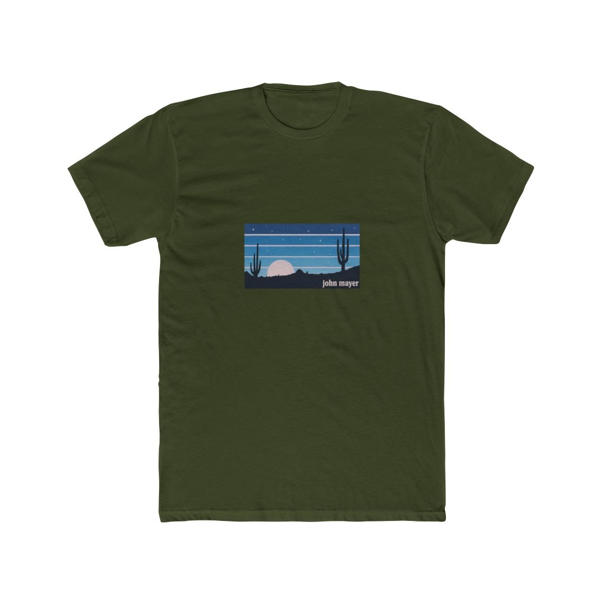 John Mayer Desert Cacti Sun Landscape T Shirt - alternate angle 5, merchandise