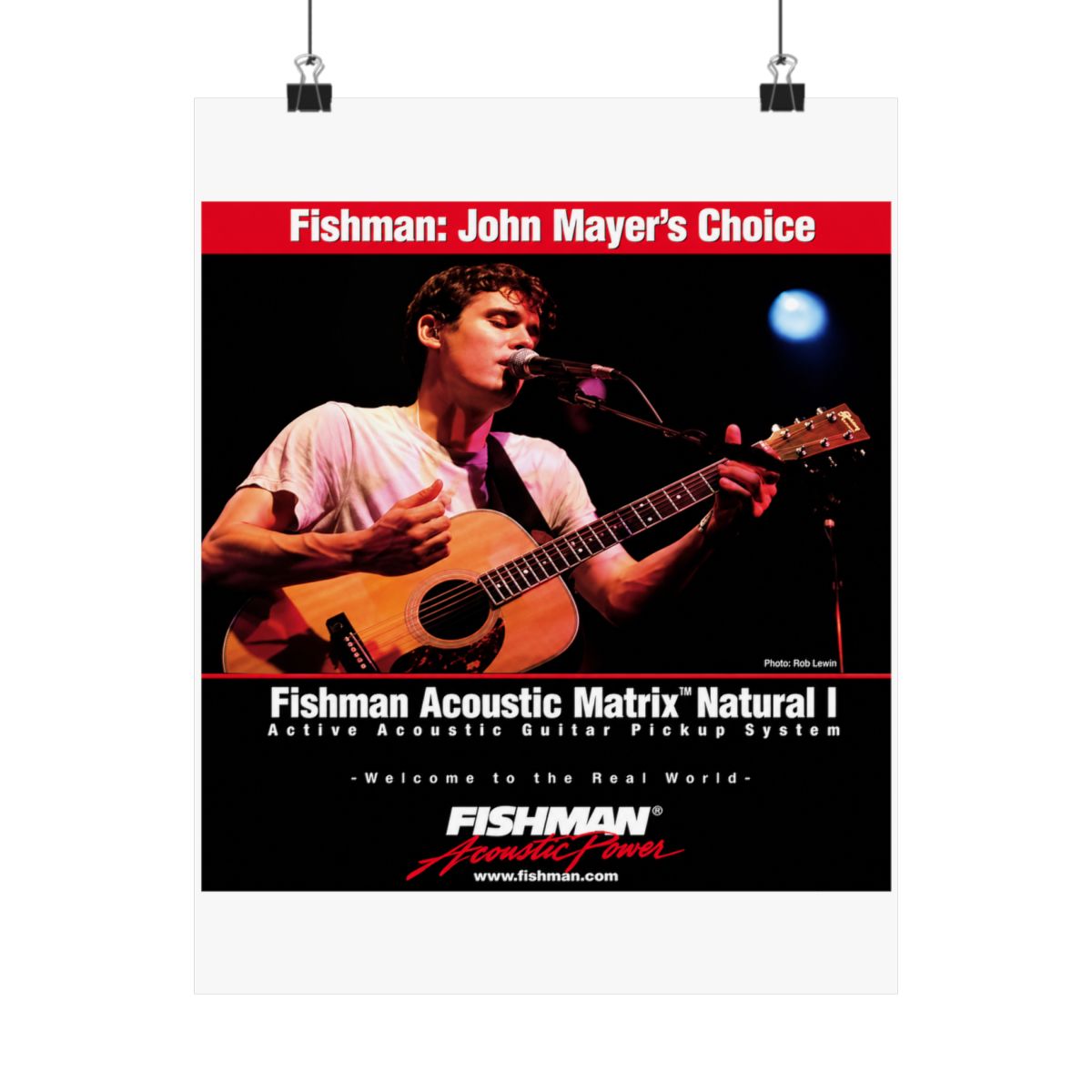 John Mayer Poster - alternate angle 1, merchandise