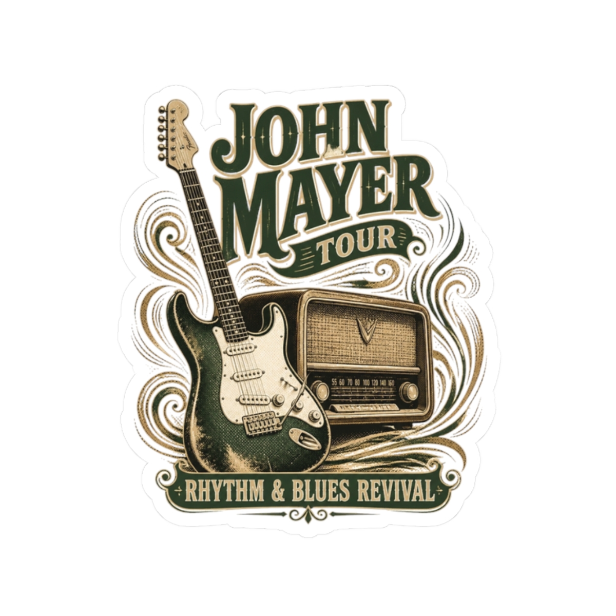 John Mayer "John Mayer Tour" Sticker - Official Stickers merchandise