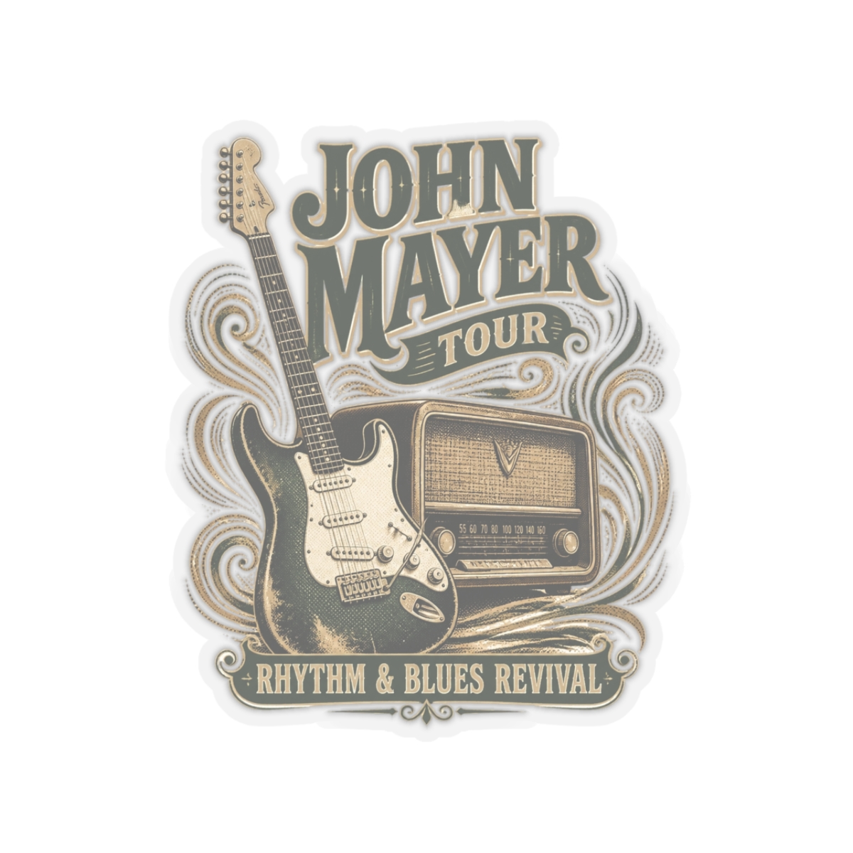 John Mayer "John Mayer Tour" Sticker